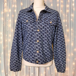 Tommy Hilfiger All Over Monogram Logo Denim Jacket